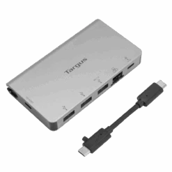 Targus USB-C Ethernet Adapter With 3x USB-A Ports And 1x USB-C Port With 100W PD Pass-Thru -Targus Outlet Store ACA951USZ MAIN4 388868