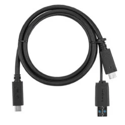 Targus 1M USB-C Male To USB-C Male 5Gbps Cable With USB-A Tether -Targus Outlet Store ACC1126GLX MAIN4 808976