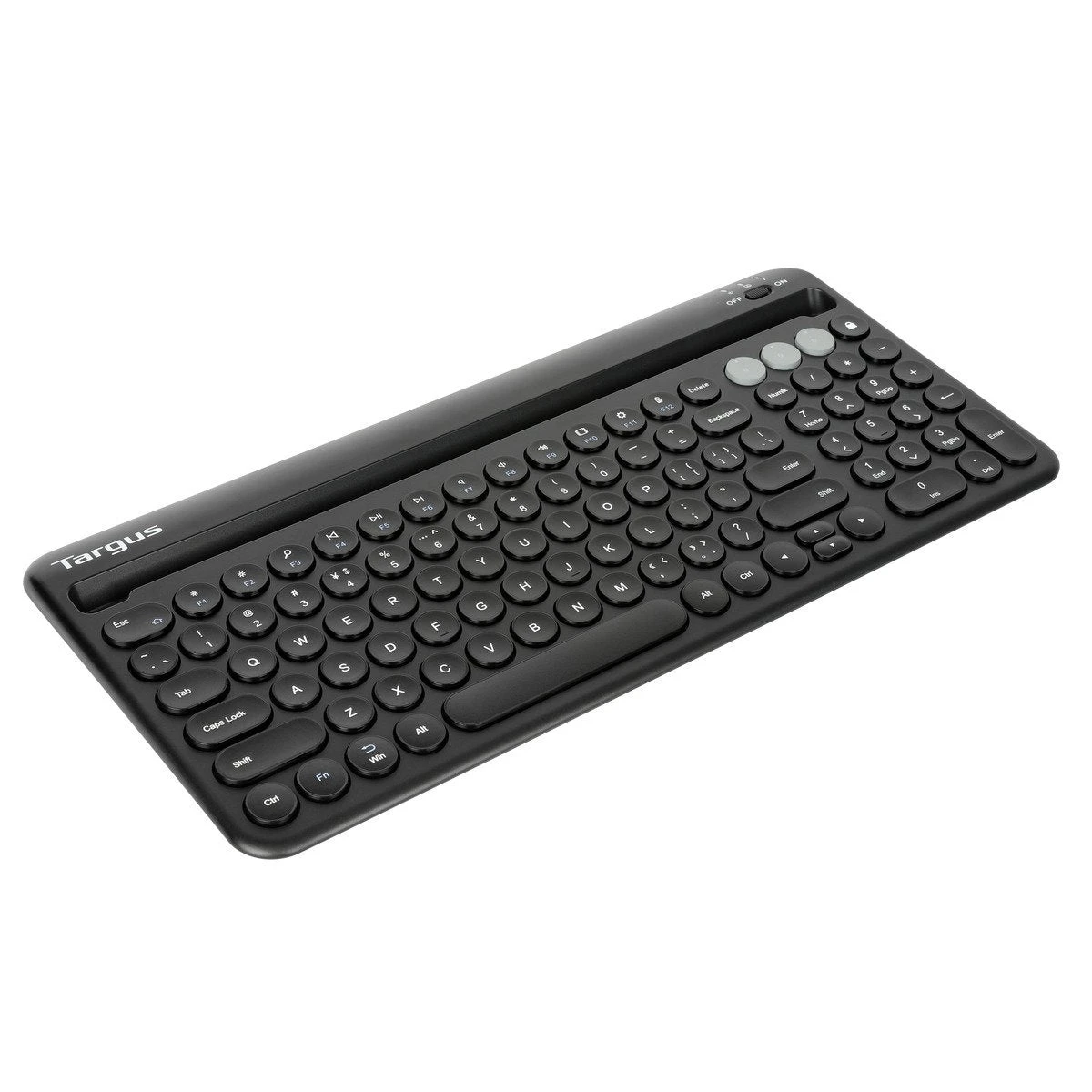 Targus Multi-Device Bluetooth® Antimicrobial Keyboard With Tablet/Phone Cradle 6 Targus Multi-Device Bluetooth® Antimicrobial Keyboard With Tablet/Phone Cradle - Image 6