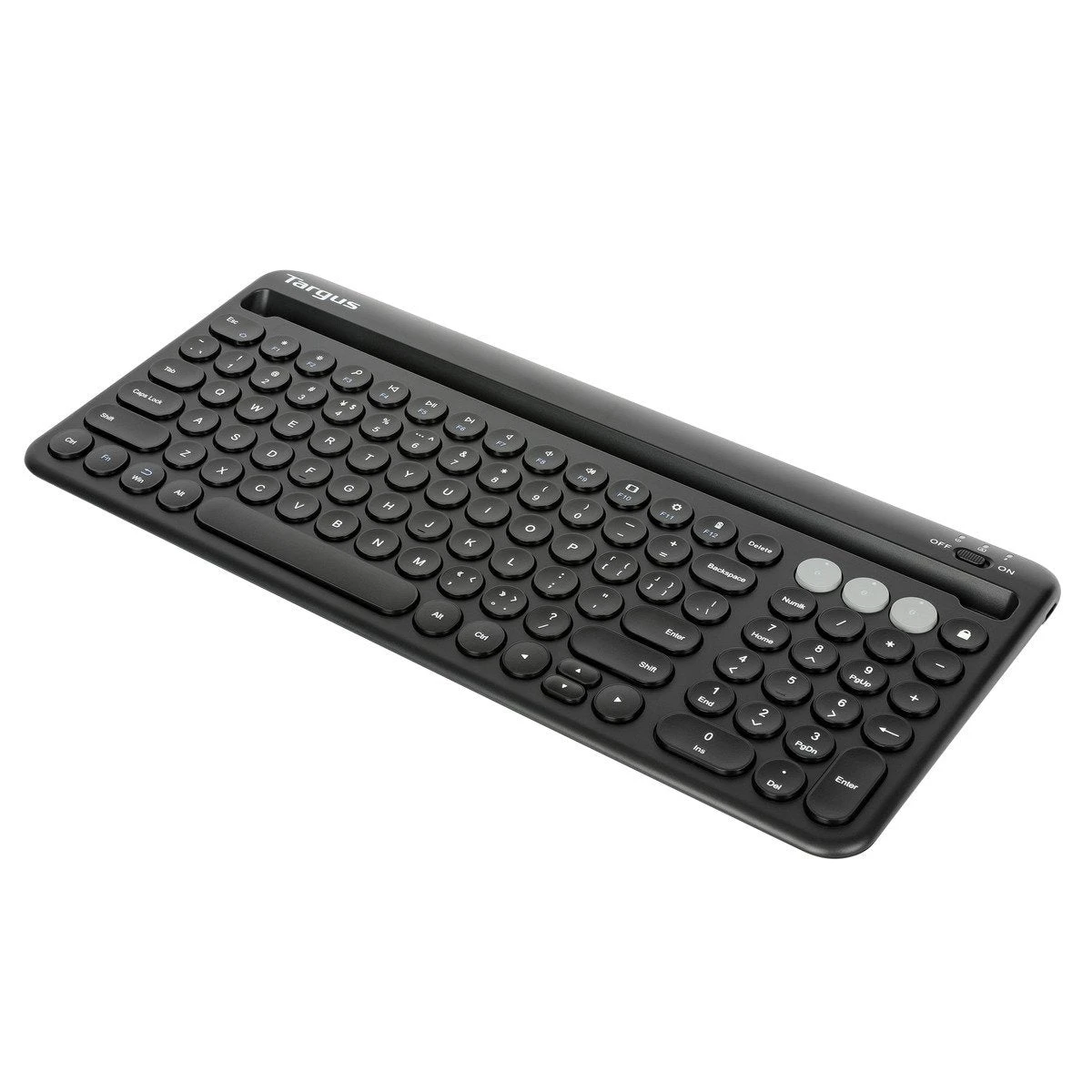 Targus Multi-Device Bluetooth® Antimicrobial Keyboard With Tablet/Phone Cradle 7 Targus Multi-Device Bluetooth® Antimicrobial Keyboard With Tablet/Phone Cradle - Image 7