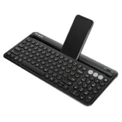 Targus Multi-Device Bluetooth® Antimicrobial Keyboard With Tablet/Phone Cradle 17 Targus Multi-Device Bluetooth® Antimicrobial Keyboard With Tablet/Phone Cradle -Targus Outlet Store AKB867GL USE2 654501