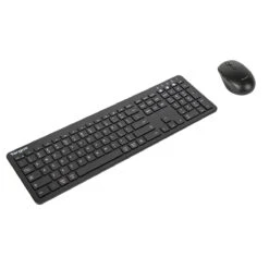 Targus Full-Size Multi-Device Bluetooth® Antimicrobial Keyboard And Midsize Comfort Antimicrobial Mouse Bundle -Targus Outlet Store AKM618AMUS MAIN2