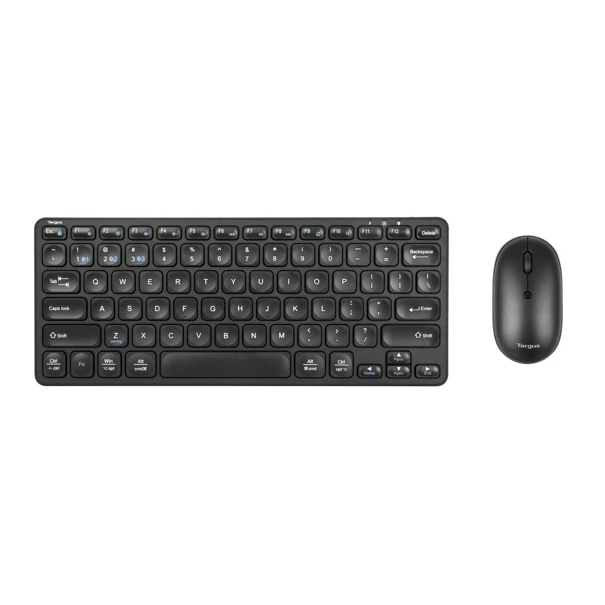 Targus Compact Multi-Device Bluetooth® Antimicrobial Keyboard And Compact Antimicrobial Mouse Bundle 1 Targus Compact Multi-Device Bluetooth® Antimicrobial Keyboard And Compact Antimicrobial Mouse Bundle