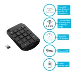 Targus Wireless Numeric Keypad 11 Targus Wireless Numeric Keypad -Targus Outlet Store AKP11US Composite 285124