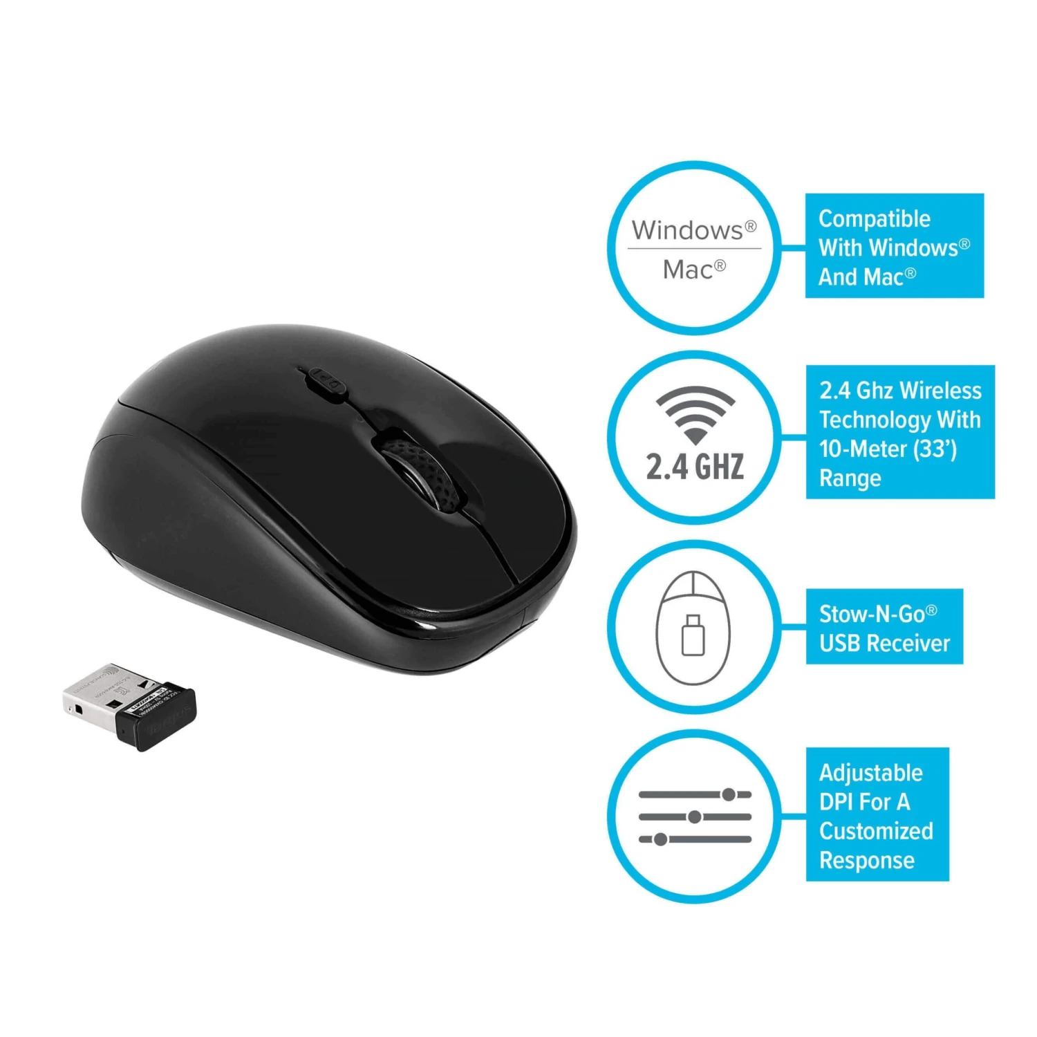 Targus Wireless BlueTrace Mouse 10 Targus Wireless BlueTrace Mouse - Image 10