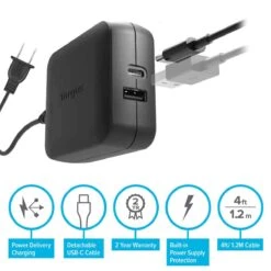 Targus 65W USB-C/USB-A Charger -Targus Outlet Store APA104BT Composite 521831