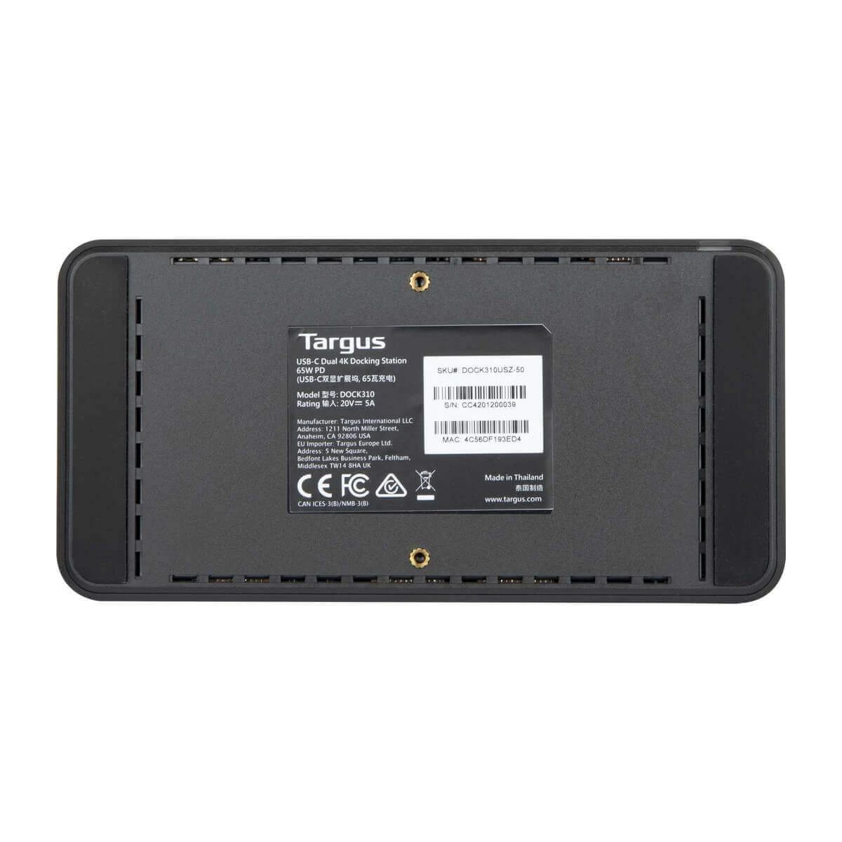 Targus Universal USB-C DV4K Docking Station With 65W Power Delivery 3 Targus Universal USB-C DV4K Docking Station With 65W Power Delivery - Image 3