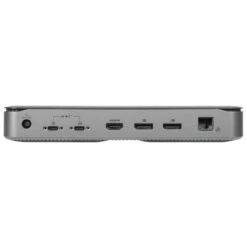 USB-C® Dual Host Hybrid Triple Video KVM Docking Station With Dual 100W Power -Targus Outlet Store DOCK750USZ BACK