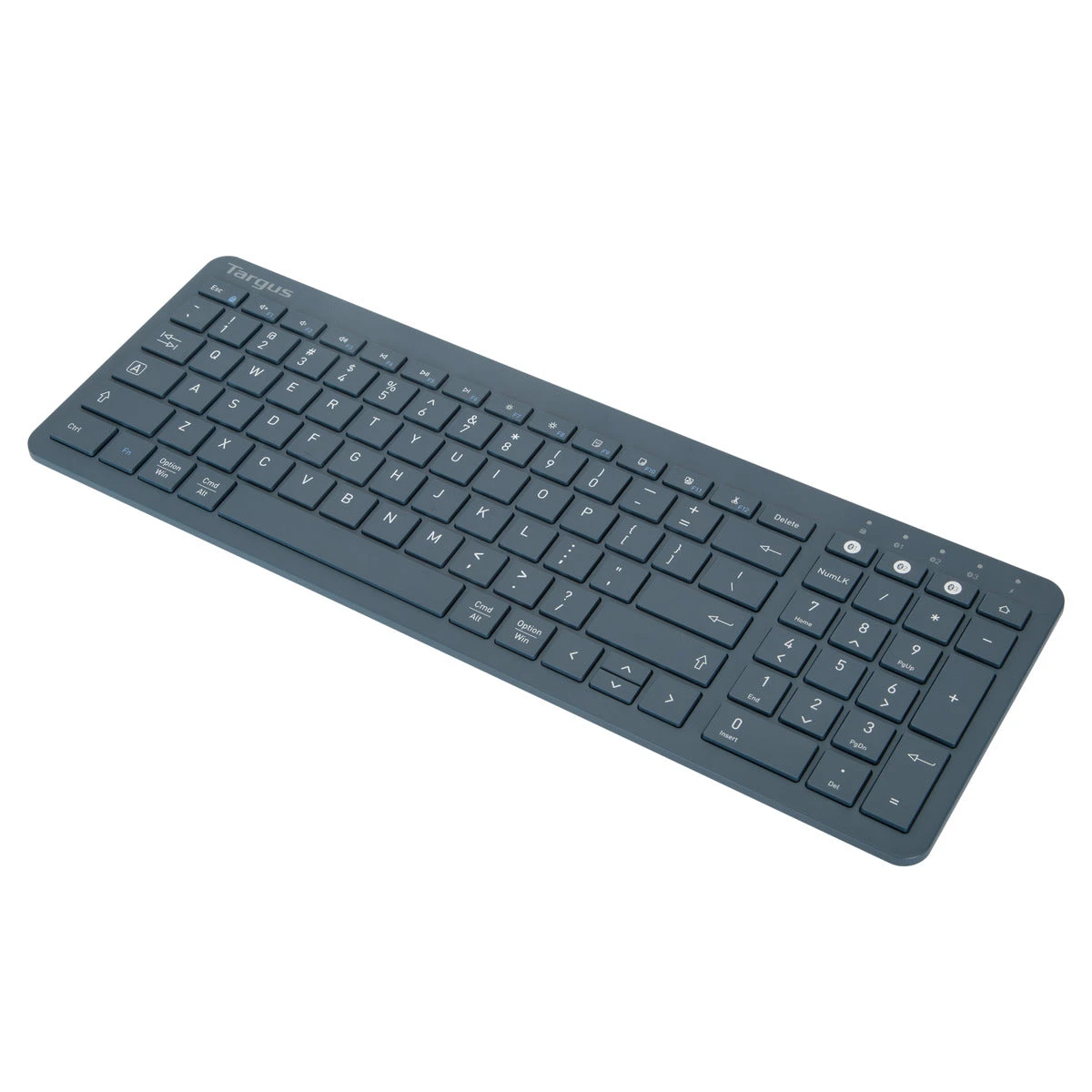 Targus Midsize Multi-Device Bluetooth® Antimicrobial Keyboard (Blue) 5 Targus Midsize Multi-Device Bluetooth® Antimicrobial Keyboard (Blue) - Image 5