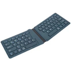 Targus Ergonomic Foldable Bluetooth® Antimicrobial Keyboard (Blue) -Targus Outlet Store PKF00302US MAIN1