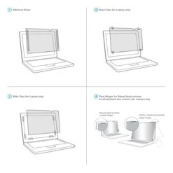 Targus 4Vu™ Privacy Screen For 17” Laptops With Flip Attachment -Targus Outlet Store PrivacyScreens 4AttachmentMethods cf599450 d549 4beb 8b68 4ccc78400938 273569