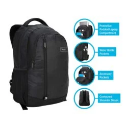 Targus 15.6" Sport Backpack (Black) -Targus Outlet Store TSB89104US Composite 252450